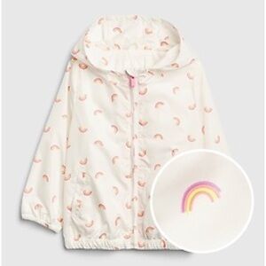 GAP Pink and White jacket with Hood